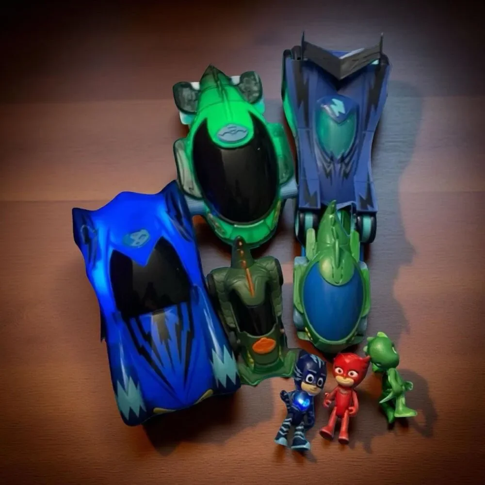 PJ Mask Lot Power Hero Cat Robo Catboy & Gekko Light Sound Cars & Villians #1
